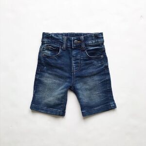 F&F stretchy denim Bermuda shorts  EUC 18 months